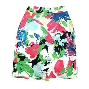Ann‎ Taylor Bold Floral Pencil Skirt - 0